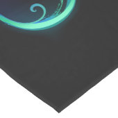 Levendige oneindigheid met een zwarte regenboogvli medium tafelloper (Hoek)