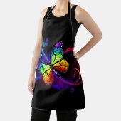 Levendige oneindigheid met een zwarte regenboogvli schort (Insitu)