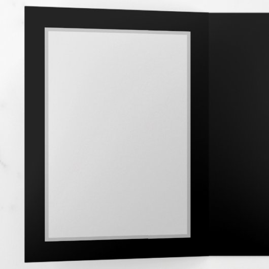 Levendige oneindigheid met regenboogvlinder op zwa drieluik uitnodiging (Binnenzijde eerst)