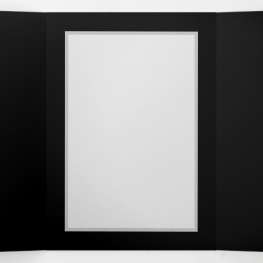 Levendige oneindigheid met regenboogvlinder op zwa drieluik uitnodiging (Binnenkant midden)