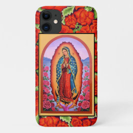 Levendige Onze Lieve Vrouw van Guadalupe Mooie Roz Case-Mate iPhone Case