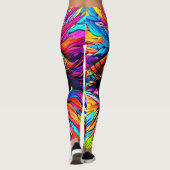 Levendige oogkunst leggings (Achterkant)
