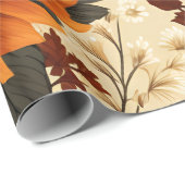 Levendige oogst bloeit cadeaupapier (Rol Hoek)