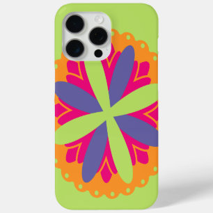 Levendige Oranje Bloemvormen iPhone 15 Pro Max Hoesje
