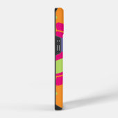 Levendige Oranje Bloemvormen iPhone Hoesje (Rechterkant)