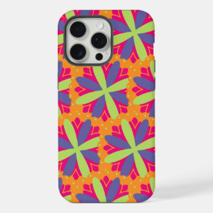 Levendige Oranje Bloemvormen iPhone 15 Pro Max Case