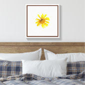Levendige Oranje Blossom Wall Art Canvas Afdruk (Insitu (Slaapkamer))