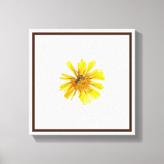 Levendige Oranje Blossom Wall Art Canvas Afdruk (Voorkant)