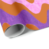 Levendige Oranje cadeau-idealen Cadeaupapier (Rol Hoek)