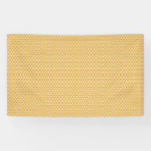 Levendige Oranje en gele cirkelachtergrond Spandoek (Horizontaal)