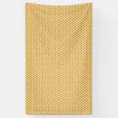 Levendige Oranje en gele cirkelachtergrond Spandoek (Verticaal)