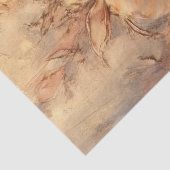 levendige oranje Franse rozen lichtbruin Tissuepapier (Detail)