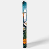 Levendige oranje insectenvlinder kamillebloemen Case-Mate iPhone case (Achterkant / Links)