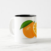 Levendige Oranje Mok - Ideaal voor warme Drinken (Voorkant links)