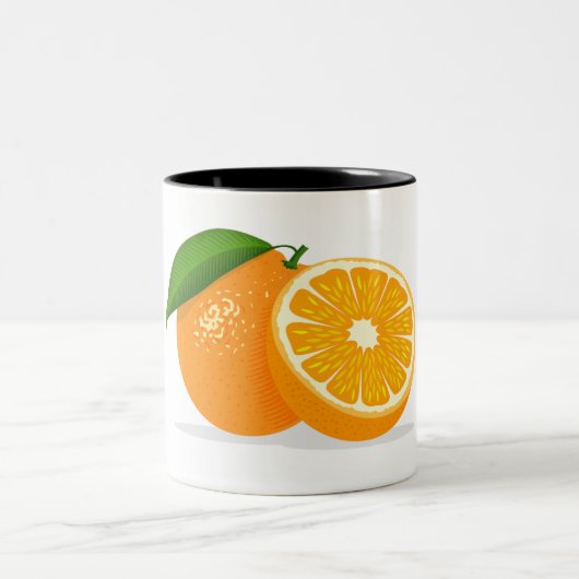 Levendige Oranje Mok - Ideaal voor warme Drinken (Center)