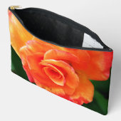 Levendige Oranje Roos Foto Etui (Open)