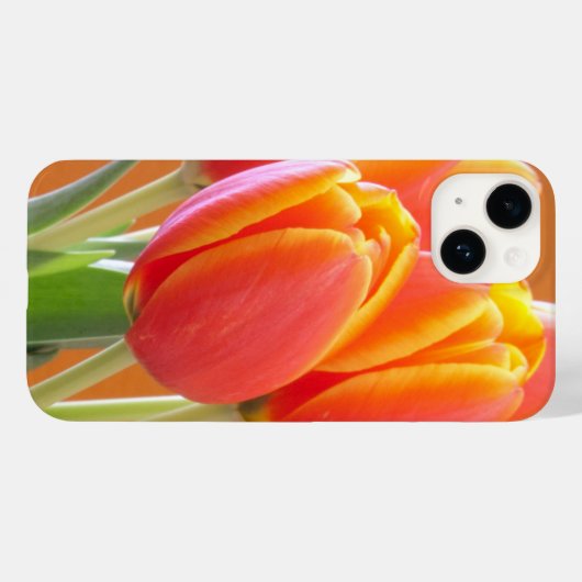 Levendige Oranje Tulp Flowers close-up foto Case-Mate iPhone Case (Achterkant (horizontaal))