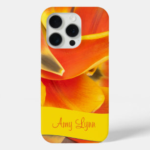 Levendige Oranje Tulp foto iPhone 15 Pro Case