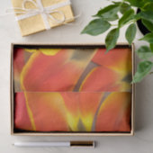 Levendige Oranje Tulpenbloemblaadfoto bij elke gel Tissuepapier (Geschenk)