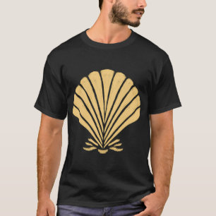 Levendige Oranje Zeeschelp, Italiaanse Zomer Kunst T-shirt