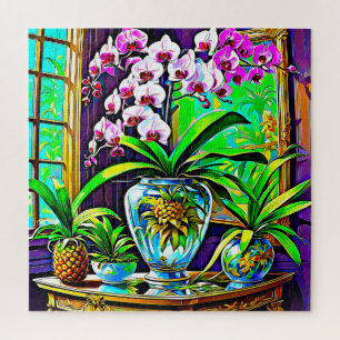 Levendige Orchideeën Haven Legpuzzel