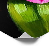 Levendige orchideeënbloemen in een weelderige groe poster (Hoek)