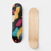 Levendige organische vorm - Abstract minimalistisc Persoonlijk Skateboard (Voorkant)