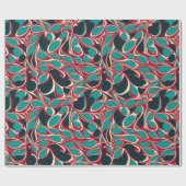 Levendige Organische Wervelkolk Ankara Afro-Amerik Cadeaupapier (Vlak)