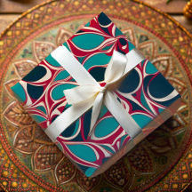 Levendige Organische Wervelkolk Ankara Afro-Amerik