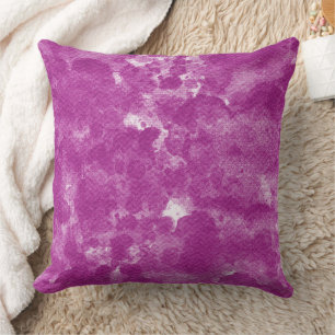 Levendige Orkidee Magenta Watercolor Kunst Kussen