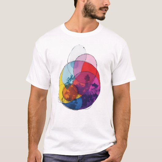 Levendige Overlap V02 T-shirt (Voorkant)