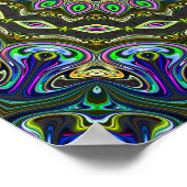 levendige paardbol patroonachtergrond poster (Hoek)