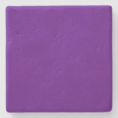 Levendige Paarse accentkleur  Stenen Onderzetter (Voorkant)
