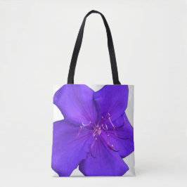 Levendige Paarse Bloei – Krachtige Botanische Kuns Tote Bag