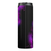 Levendige Paarse Butterflies Thermosbeker (Achterkant)