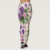 Levendige paarse damesleggings leggings (Achterkant)