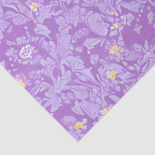 Levendige Paarse en gele bloemen Tissuepapier (Detail)