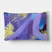 Levendige Paarse, Gele en Blauwe Abstracte Kunst  Etui (Achterkant)