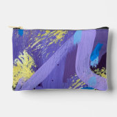 Levendige Paarse, Gele en Blauwe Abstracte Kunst  Etui (Voorkant)