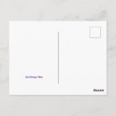 Levendige Paarse Irises in mei Briefkaart (Achterkant)