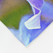 Levendige Paarse Irises in mei Fleece Deken (Hoek)