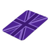 Levendige paarse kleur Union Jack Magneet (Linkerzijde)