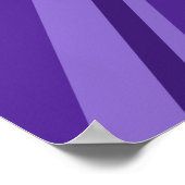 Levendige Paarse kleurenaansluiting Poster (Hoek)