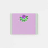 Levendige Paarse lotusaanvalstrips Post-it® Notes (Voorkant)