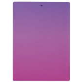 Levendige paarse naar roze gradiënt klembord (Achterkant)