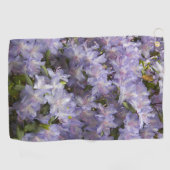 Levendige Paarse Rhododendrons Floral Golfhanddoek (Horizontaal)