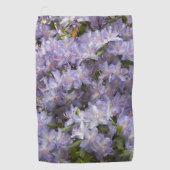 Levendige Paarse Rhododendrons Floral Golfhanddoek (Voorkant)