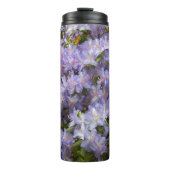 Levendige Paarse Rhododendrons Floral Thermosbeker (Voorkant)