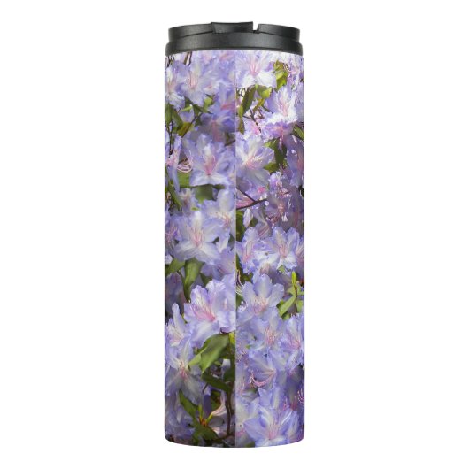 Levendige Paarse Rhododendrons Floral Thermosbeker (Achterkant)