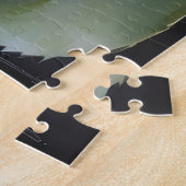 Levendige Paarse Roos schilderij Legpuzzel (Zijkant)